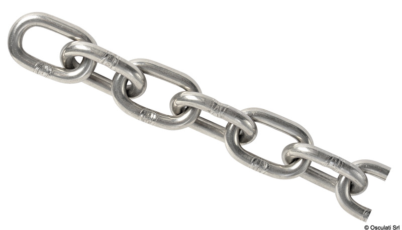 Stainless Steel 316 Anchor Chain 3/8 or 10mm by 15' Long Shackles