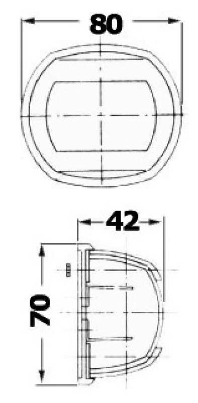 Barra Luminosa Led Orizon 12V Osculati 13.843.03 / 1384303