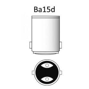 Lampadina BA15D per faretti + copertura vetro - 3 W -, Lampadine / Lampadina  LED SMD zoccolo BA15D con copertura in vetro