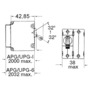 AIRPAX / SENSATA hydraulic/magnetic circuit breaker, 2 poles, AC