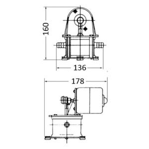 OSCULATI POMPA DI SENTINA 4 MEMBRANA 12V 17 LITRI