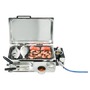 Gas barbecue for external canisters