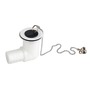 Sink drain white nylon bent 90°