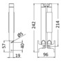 Soporte plegable de acero inoxidable para mesas plegables