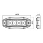 LED underwater light for hull / stern mirror 14W