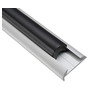 Anodises aluminium profile 38x9+5 mm Cut-down size 3/6m