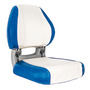 Sedile ergonomico Sirocco blu e bianco