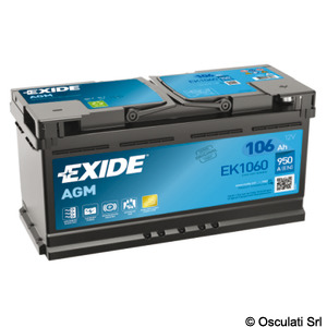 Baterías EXIDE AGM para arranque y servicios