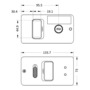 Flush closure for entrance doors